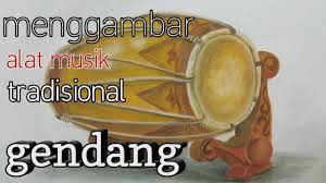Gendang panjang berasal dari kota yogyakarta (provinsi jawa selatan). Cara Menggambar Alat Musik Tradisional Gendang Youtube