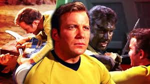Image result for captain kirk throws finger