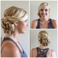 Bridesmaid Hair To The Side Bridal Side Swept Bun Updo Wedding Bridesmaid Hair Side Side Bun Hairstyles Bun Hairstyles