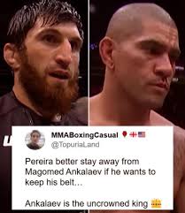 Make it happen then 🤷🏾‍♂️ Is it more about the match or The ufc? Oh ok  stfu 😆