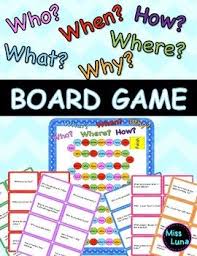 Wh Question Board Game Who What When Why Where How This Or That Questions Wh Questions Board Games