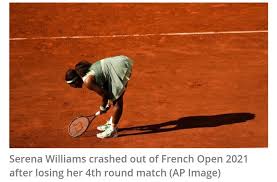 2 star after she decided to withdraw from the 2021 french open. Serena Williams Crashes Out Of French Open Neighborhoodsmic Media