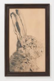 Rabbit Profile Framed Art Art Framed Art Rabbit Art