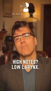 In opera singing, a low larynx is essential for producing high notes  correctly, just as it has always been throughout the history of the art  form. You can actually see it