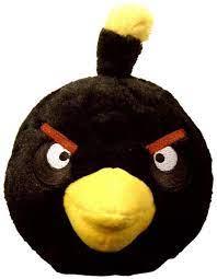 Angry Birds Black Bird 5 Plush With Sound Partybell Com In 2021 Angry Bird Plush Angry Birds Plush Dolls
