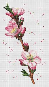 It is not a kit, floss and fabric not included premium counted cross stitch chart. Flower Counted Cross Stitch Pattern Pdf Peony Cherry Blossom Etsy In 2021 Cross Stitch Patterns Flowers Cross Stitch Flowers Cross Stitch Patterns