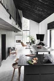 Black And White House Interior Interior Design Kitchen Black N White House Interior Modern Interior Design Interior Architecture Design
