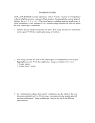 Probability Models
