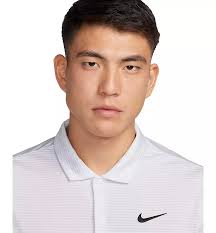 Nike Men's Relaxed Fit Core Dri-FIT Short Sleeve Golf Polo Shirt  White-pure-Platinum-black M