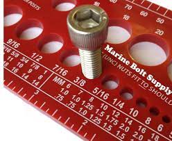 Screw Bolt Nut Thread Measure Gauge Size Checker Standard Metric Color Red Marineboltsupply Screws And Bolts Bolt Thread Pitch