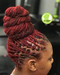 Someone Please Post A Tutorial On How To Achieve This Bun Please Natural Hair Styles Locs Hairstyles Dreadlock Hairstyles