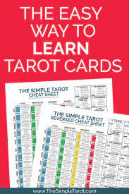 Free Tarot Cheat Sheet With Simple Tarot Card Meanings Tarot Card Meanings Cheat Sheets Tarot Card Meanings Learning Tarot Cards