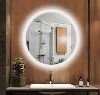 GS RoHS Approval Round LED Lighted Vanity Mirror for Bathroom