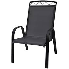 Sling Chair With Header Grey Sling Chair