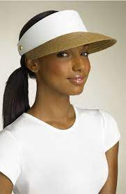 Chic Way To Wear A Visor Beach Hat For Women Hats For Women Women