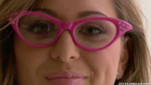 Riley Reid - Honey Facialized In Eye Glasses