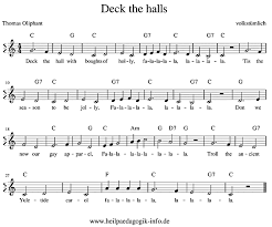 Don we now our gay apparel, fa la la, la la la, la la la. Deck The Halls Englisch Text Noten Download