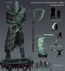 The green knight (2021) cast and crew credits, including actors, actresses, directors, writers and more. Wolfdawg Art On Twitter Tis But A Scratch The Green Knight Arthurian Pantheon God Concept For Smite Been Wanting To Draw This Since I Saw The Datamining Posts About The Sword