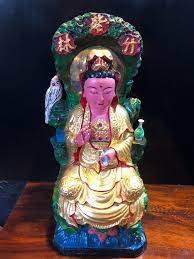 ㊣藏川閣㊣ 早期木雕- 紫竹林觀音觀世音菩薩南海觀音觀音媽老神像佛像尺寸如圖| Yahoo奇摩拍賣