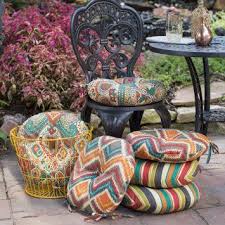 Coral Coast Global 15 X 15 In Round Outdoor Bistro Chair Cushions Set Of 2 Bistro Chairs Outdoor Outdoor Chair Cushions Bistro Chairs