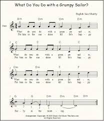 Pdf preview show audio samples discover more on oktav about this arrangement. Printable Piano Music What Do You Do With A Drunken Or Grumpy Sailor