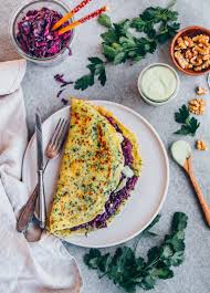 Herb Crepes With Red Cabbage Filling Recipe Red Cabbage Vegan Breakfast Recipes Crepes