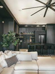 If You Like Black You Ll Love This Sleek Modern Kitchen Reno Modern Apartment Decor Modern Apartment Design Modern Apartment