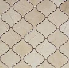 Crema marfil marble has been one of the top choices for interior designers, architects, builders and homeowners for many years. Crema Marfil Polished Arabesque Baroque Marble Mosaic