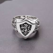 We have every size and style of silver rings for men you're looking for, including silver cross rings and sterling silver skull rings.try one of our king baby or scott kay rings in silver featuring customized engravings featuring sterling silver wings, black sapphire and black cross ring. King Lion Heart Knight Sterling Silver Mens Ring Uniqsum