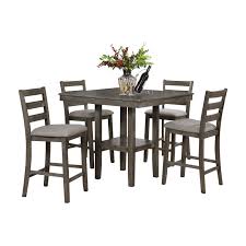 Check spelling or type a new query. Crown Mark Tahoe Fabric Square 5 Piece Counter Height Dining Table Set Hayneedle