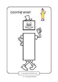 Print free large coloring page of the letter z. Letter I Coloring Page