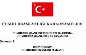Belirtmek gerekir ki, önceden kanun hükmünde kararnamelerle (khk) yapılabilen birçok düzenleme, artık cbk'lar ile yapılabilmektedir. Yeni Sistemin Ilk Uc Cumhurbaskanligi Kararnamesi Yayinlandi Bianet