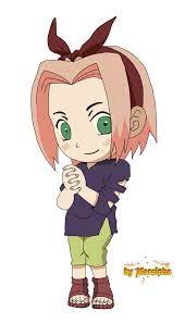Render Sakura Haruno Childhood By Marcinha20 On Deviantart Chibi Chibi Naruto Characters Anime Chibi