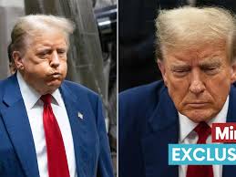 Donald Trump 'physically exhausted' as he 'puffs out cheeks in irritation'  at hush money trial