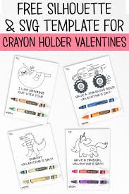Download Crayon Holder Valentine Free Svg Silhouette File Valentines Printables Free Printable Valentines Cards Cricut Valentines Projects