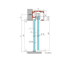 Veletta porta scorrevole profilo clip porta legno solido 80. Porte Scorrevoli In Vetro Esterno Muro Karis Srl