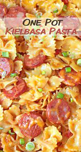 One Pot Kielbasa Pasta Kielbasa Pasta Kelbasa Recipes Kilbasa Sausage Recipes