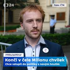 Pokud si někdo myslel, že úspěch koalic opozičních stran bývalému předsedovi spolku milion chvilek pro demokracii … Ct24 Mikulas Minar Rezignoval Na Funkci Predsedy Spolku Facebook