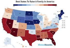 These Are The 10 Best States To Raise A Family In America For 2019 Homesnacks States In America America Us Map