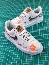 Nike Air Force 1 Af1 Low Custom Just Do It Nike Air Shoes Nike Air Force Nike