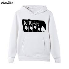 Us 12 74 25 Off Spring Autumn Men Hoodie Ak47 Sweatshirt Soviet Ussr Russian Poker Hand Printed Fleece Hoody Hip Hop Jacket Coat Harajuku In Hoodies