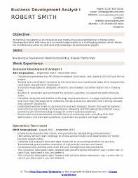business development analyst resume