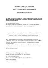 Auch ich habe mir dieses thema einmal sehr genau angeschaut. Pdf Suicide In Children And Adolescents A 13 Year Study With 78 Cases