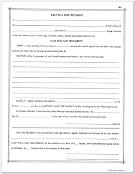 A last will and testament is a legal document that identifies what happens to your estate once you pass away. Free Printable Blank Last Will And Testament Forms Vincegray2014