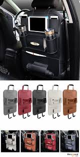 Multi Functional Pu Leather Car Back Seat Storage Bag Multi Pocket Phone Cup Holder Organizer Interior Accessories From Automobiles Motorcycles On Banggood Co Car Storage Bag Car Storage Car Accesories