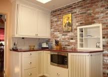 When it comes to a kitchen design, graphic wallpaper might not be the first thing that comes to mind. 50 Trendy And Timeless Kitchens With Beautiful Brick Walls