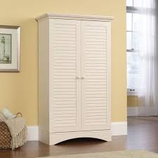 off white wooden storage cabinet