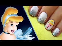 Disney world inspired nail art with kat from kat stays polished. Cinderella Nail Art Tutorial Cutepolish Disney Style Youtube