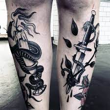 80 Shin Tattoos For Men Masculine Lower Leg Design Ideas Leg Tattoos Best Leg Tattoos Tattoos For Guys