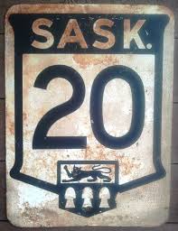 Vintage Saskatchewan Highway Sign Saskatchewan Street Signs Reference Letter